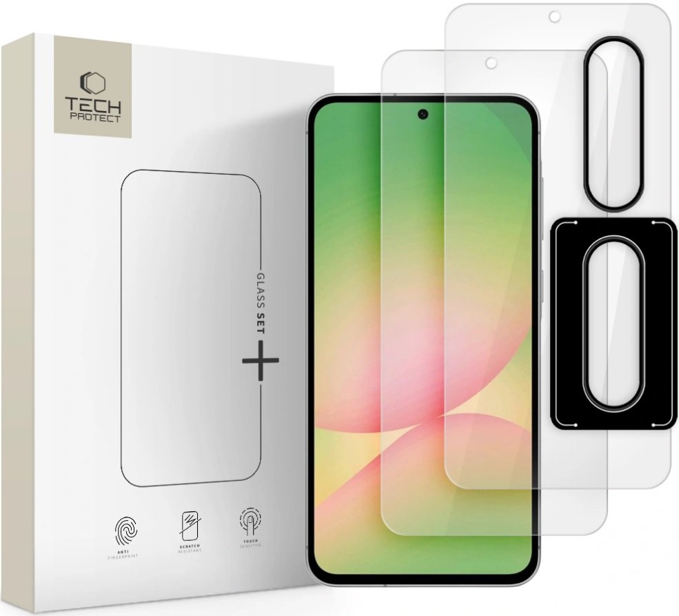 Tempered Glass Samsung Galaxy A56 / A36 Tech-Protect Glass Set+ με 2 x Αντιχαρακτικά Γυαλιά Προστασίας Οθόνης και 1 x Κάμερας - Clear (5906302362080)