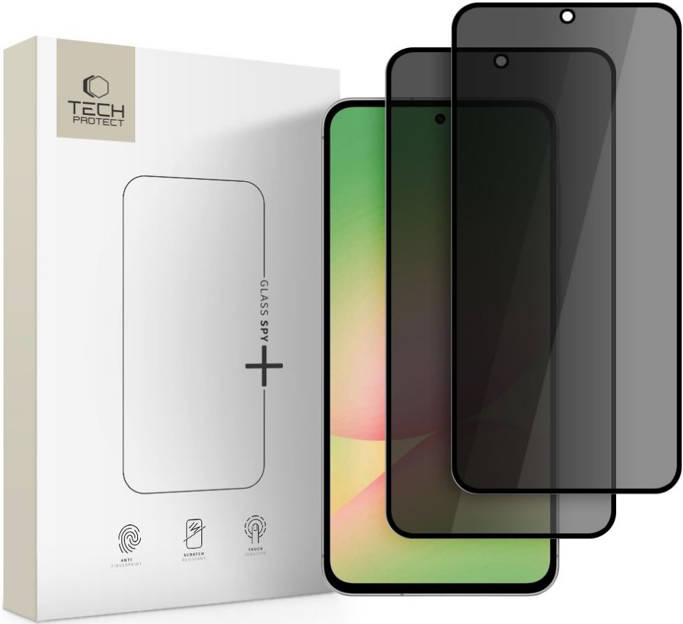 Tempered Glass Samsung Galaxy A56 / A36 Tech-Protect Glass Spy+ Privacy Full Face Αντιχαρακτικό Γυαλί Προστασίας Απορρήτου Οθόνης 2 Τεμάχια Black