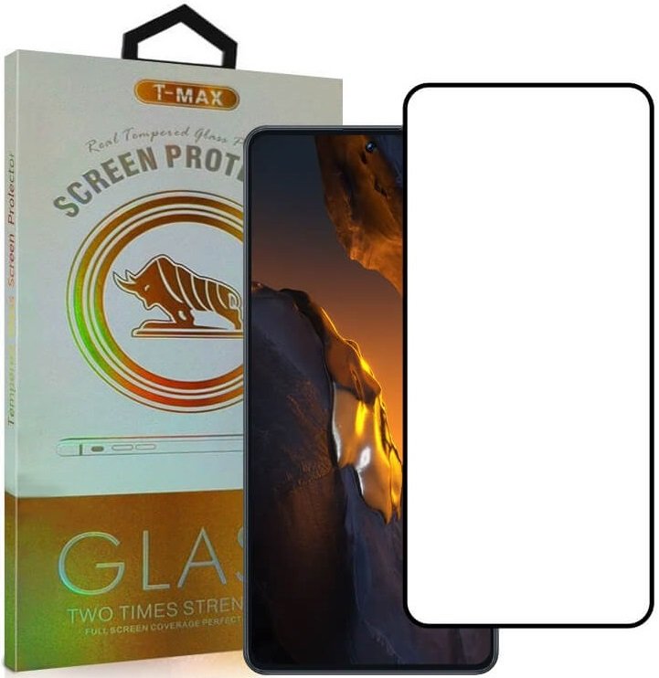 Tempered Glass Samsung Galaxy A56 T-Max Premium Full Glue Αντιχαρακτικό Γυαλί Προστασίας Οθόνης Black