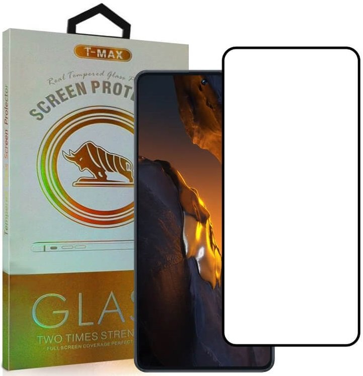 Tempered Glass Samsung Galaxy S24 FE T-Max Premium Full Glue Αντιχαρακτικό Γυαλί Προστασίας Οθόνης - Black (5206015081781)