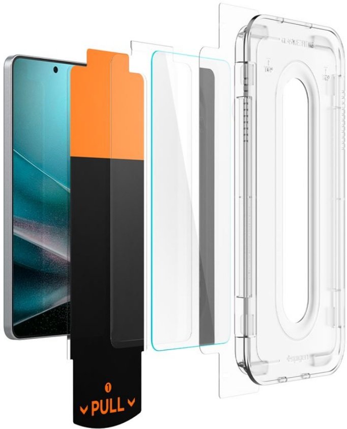 Tempered Glass Samsung Galaxy S25 Edge Spigen GLAS.tR EZ Fit Pro HD Αντιχαρακτικό Γυαλί Προστασίας Οθόνης Clear