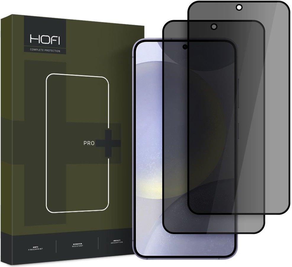 Tempered Glass Samsung Galaxy S25 Plus Hofi Anti Spy Pro+ Privacy Full Face Αντιχαρακτικό Γυαλί Προστασίας Απορρήτου Οθόνης 2 Τεμάχια Black