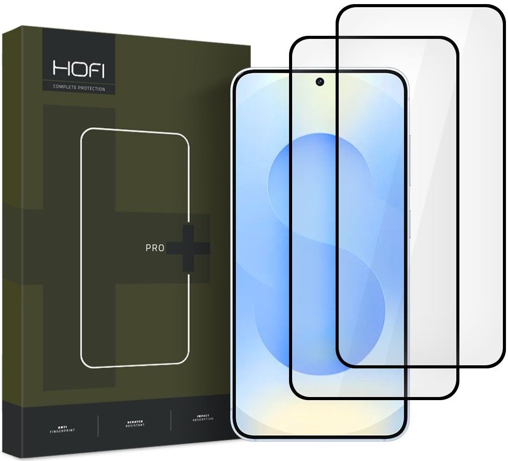 Tempered Glass Samsung Galaxy S25 Plus Hofi Premium Pro+ Αντιχαρακτικό Γυαλί Προστασίας FullFace Οθόνης 2 Τεμάχια Black