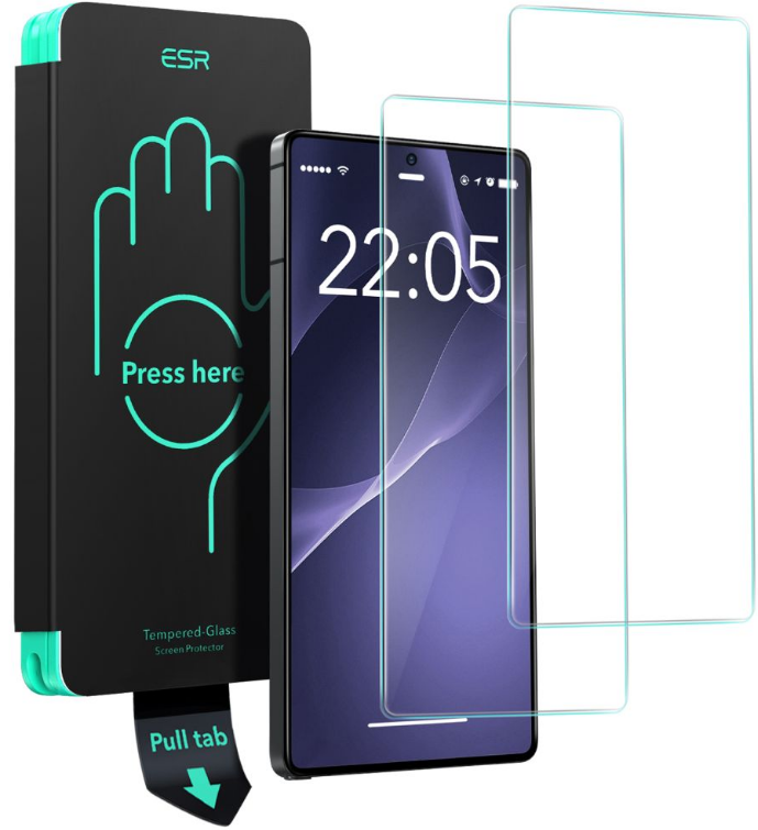 Tempered Glass Samsung Galaxy S25 Ultra ESR Premium Αντιχαρακτικό Γυαλί Προστασίας Οθόνης 2 Τεμάχια Clear