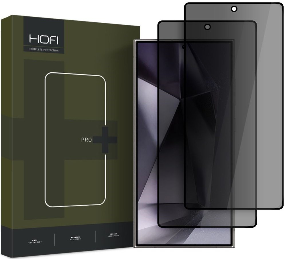 Tempered Glass Samsung Galaxy S25 Ultra Hofi Anti Spy Pro+ Privacy Full Face Αντιχαρακτικό Γυαλί Προστασίας Απορρήτου Οθόνης 2 Τεμάχια Black