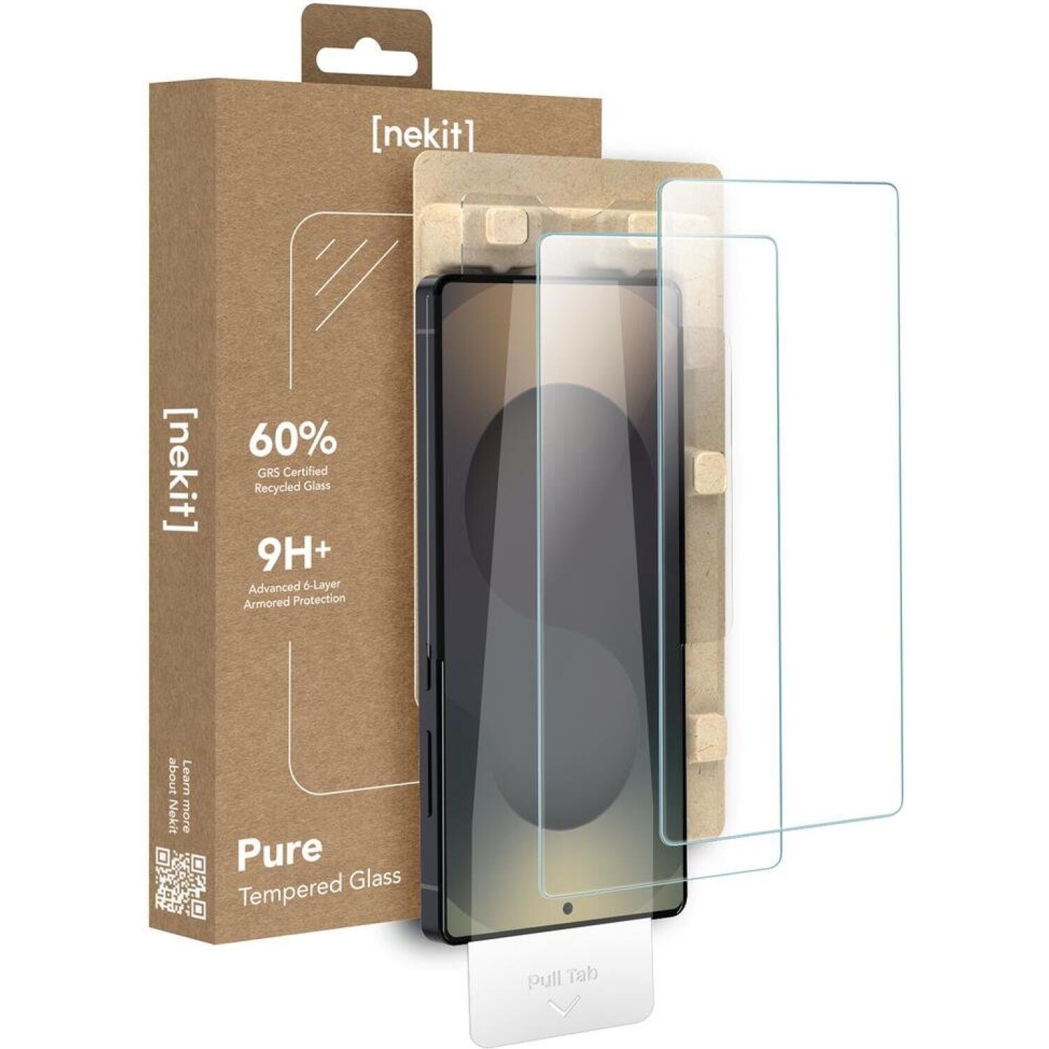 Tempered Glass Samsung Galaxy S25 Ultra Nekit Pure Premium Ανθεκτικό 9Η+ Αντιχαρακτικό Γυαλί Προστασίας Οθόνης με Απλικατέρ 2 Τεμάχια Clear