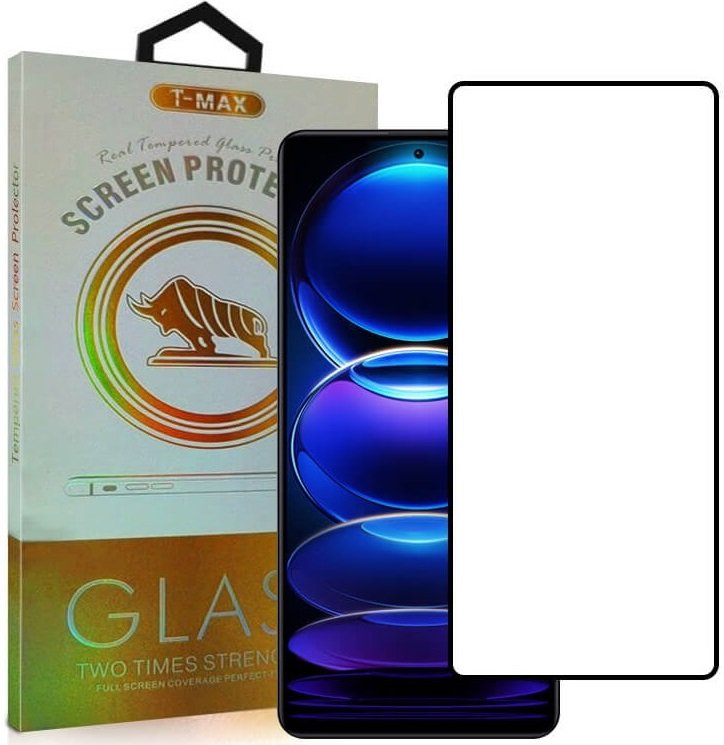 Tempered Glass Samsung Galaxy S25 Ultra T-Max Premium Full Glue Αντιχαρακτικό Γυαλί Προστασίας Οθόνης Black