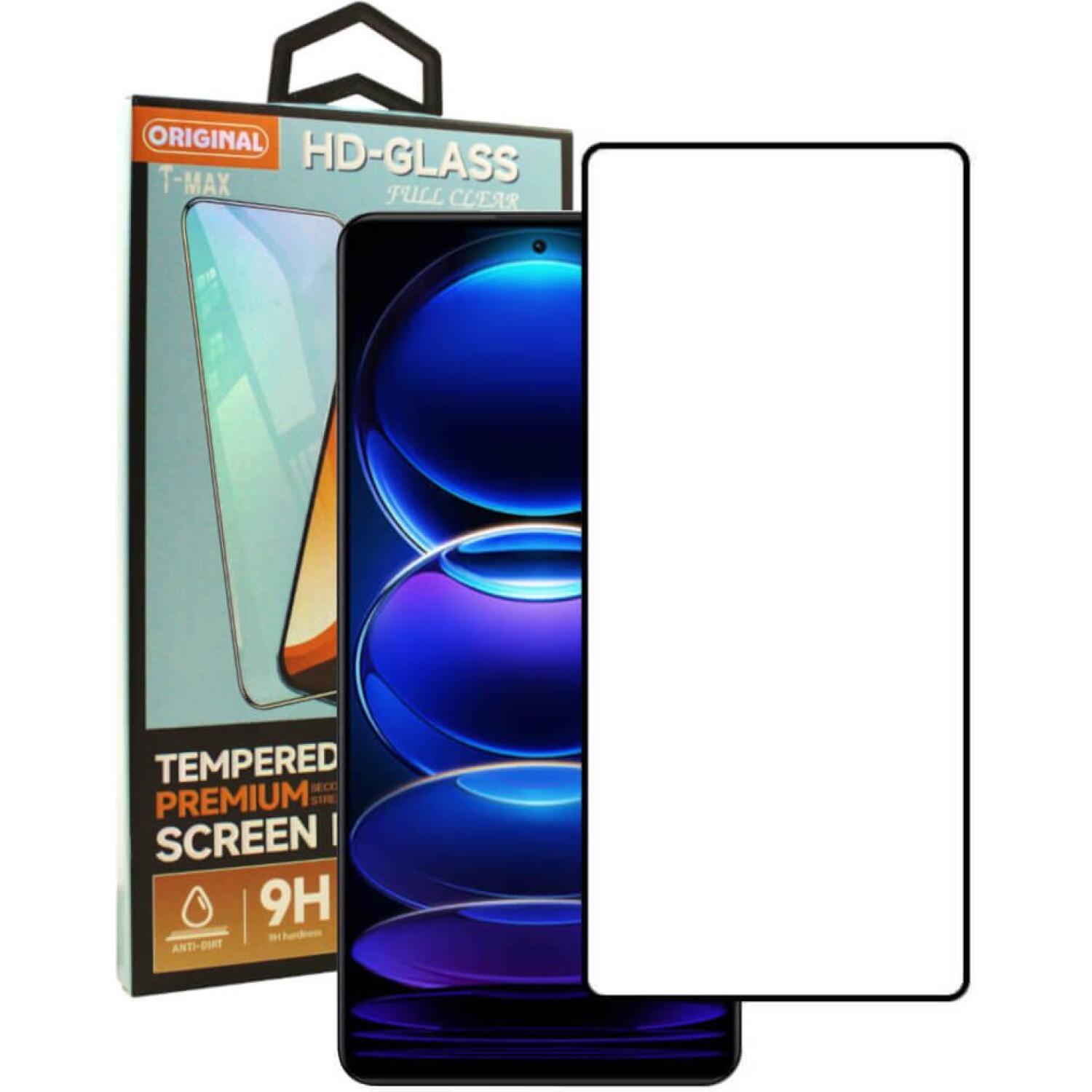 Tempered Glass Samsung Galaxy S25 Ultra T-Max Premium Full Glue Αντιχαρακτικό Γυαλί Προστασίας Οθόνης - Black (5206015081811)