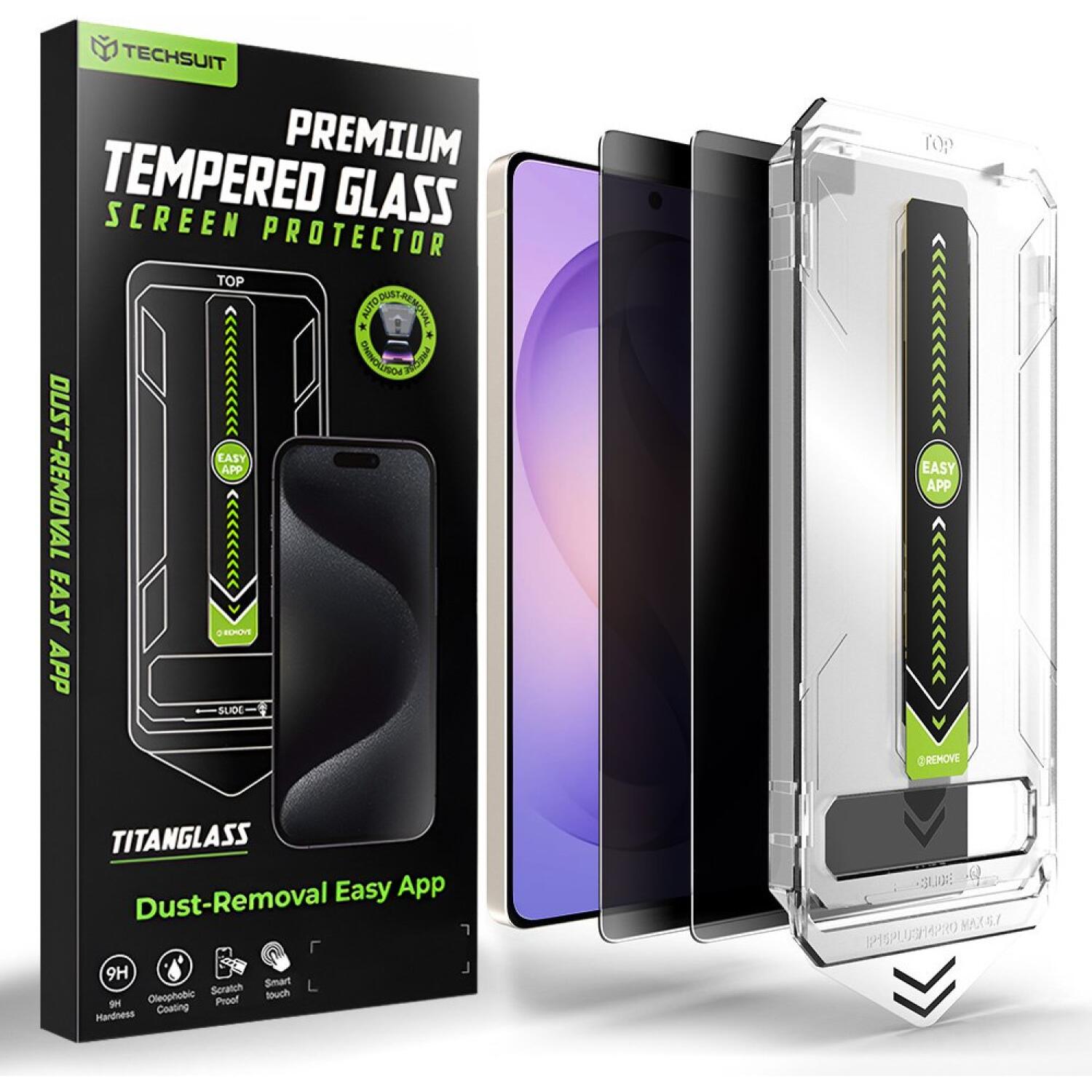 Tempered Glass Samsung Galaxy S26 Ultra Techsuit Privacy TitanGlass CrystalHD Αντιχαρακτικό Γυαλί Προστασίας Απορρήτου Οθόνης 2 Τεμάχια - Privacy (5949419346406)
