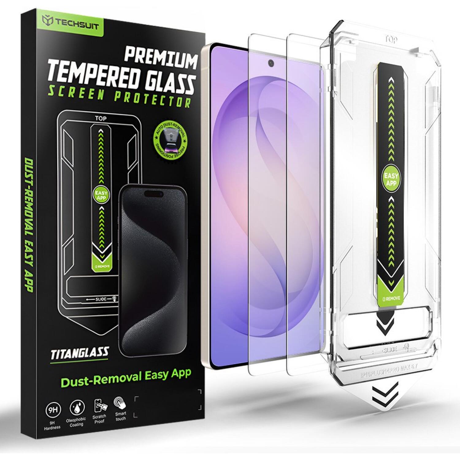 Tempered Glass Samsung Galaxy S26 Ultra Techsuit TitanGlass CrystalHD Αντιχαρακτικό Γυαλί Προστασίας Οθόνης 2 Τεμάχια - Clear (5949419346413)