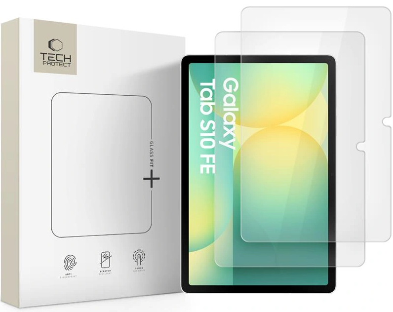 Tempered Glass Samsung Galaxy Tab S10 FE / S9 FE 10.9" / S9 / S8 / S7 11" Tech-Protect Glass Fit+ Αντιχαρακτικό Γυαλί Προστασίας Οθόνης 2 Τεμάχια Clear 