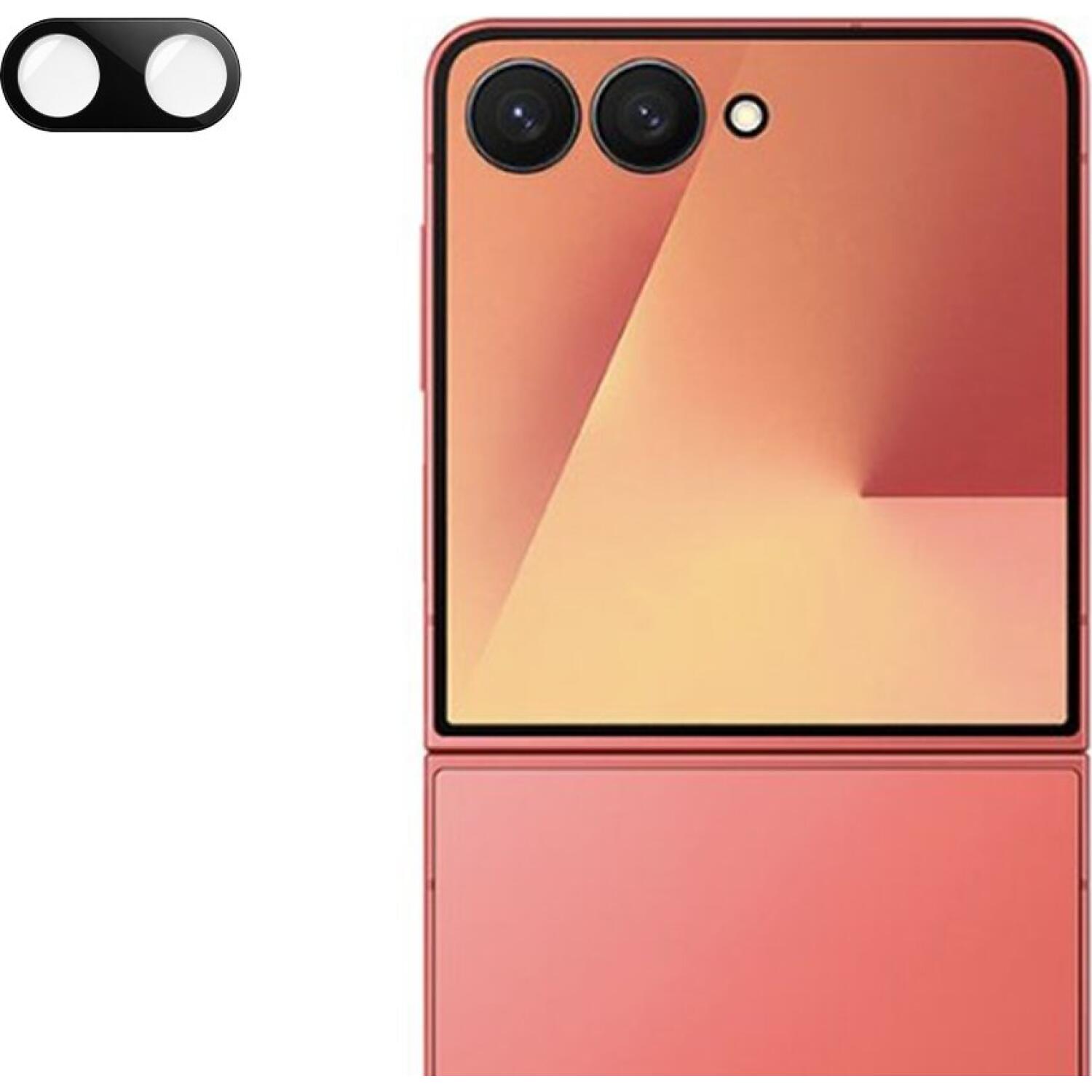 Tempered Glass Samsung Galaxy Z Flip7 Techsuit Full Camera Αντιχαρακτικό Γυαλί Προστασίας για Φακό Κάμερας Black