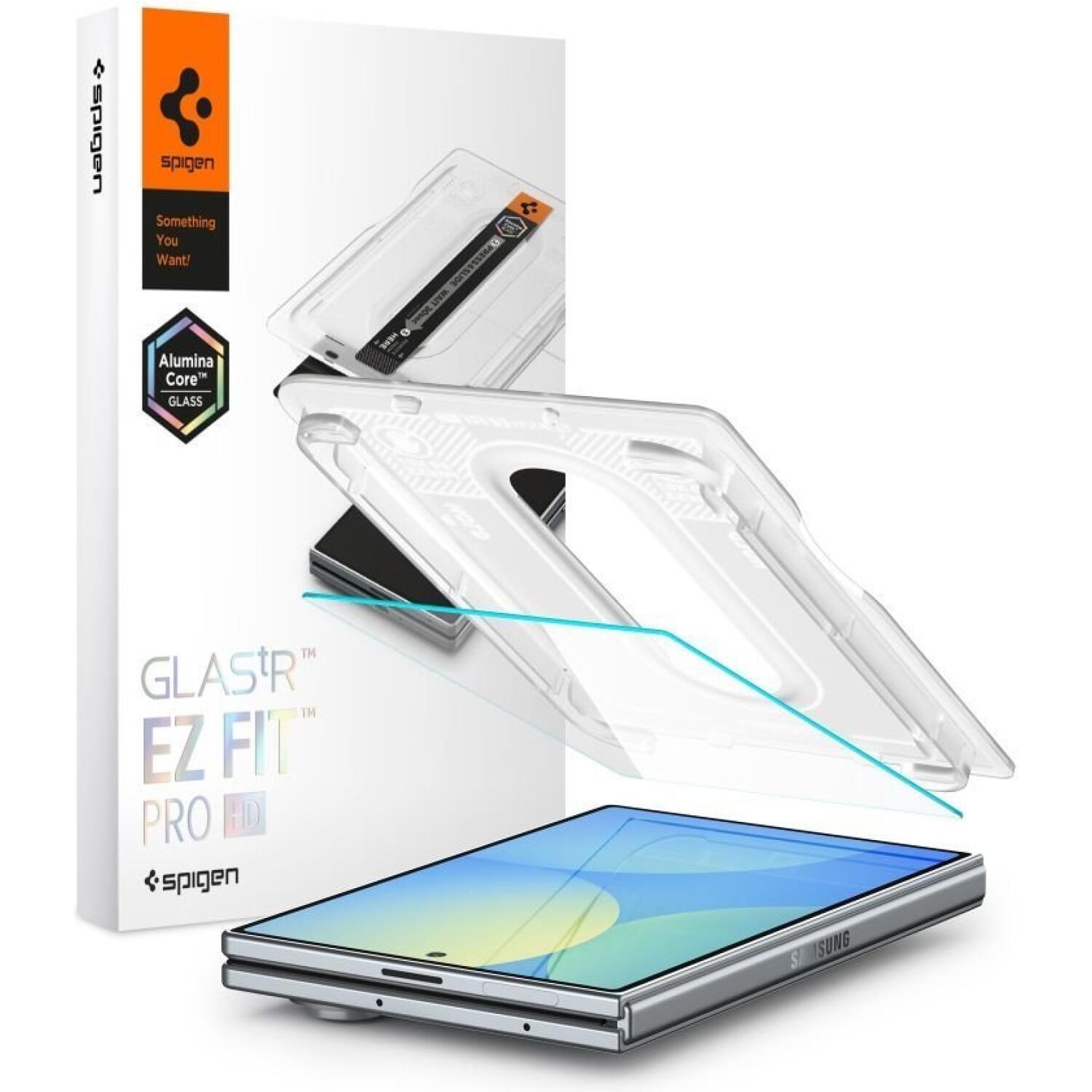 Tempered Glass Samsung Galaxy Z Fold8 Spigen GLAS.tR EZ Fit Pro HD AluminaCore 10H+ Ανθεκτικό Αντιχαρακτικό Γυαλί Προστασίας Εξωτερικής Οθόνης Clear
