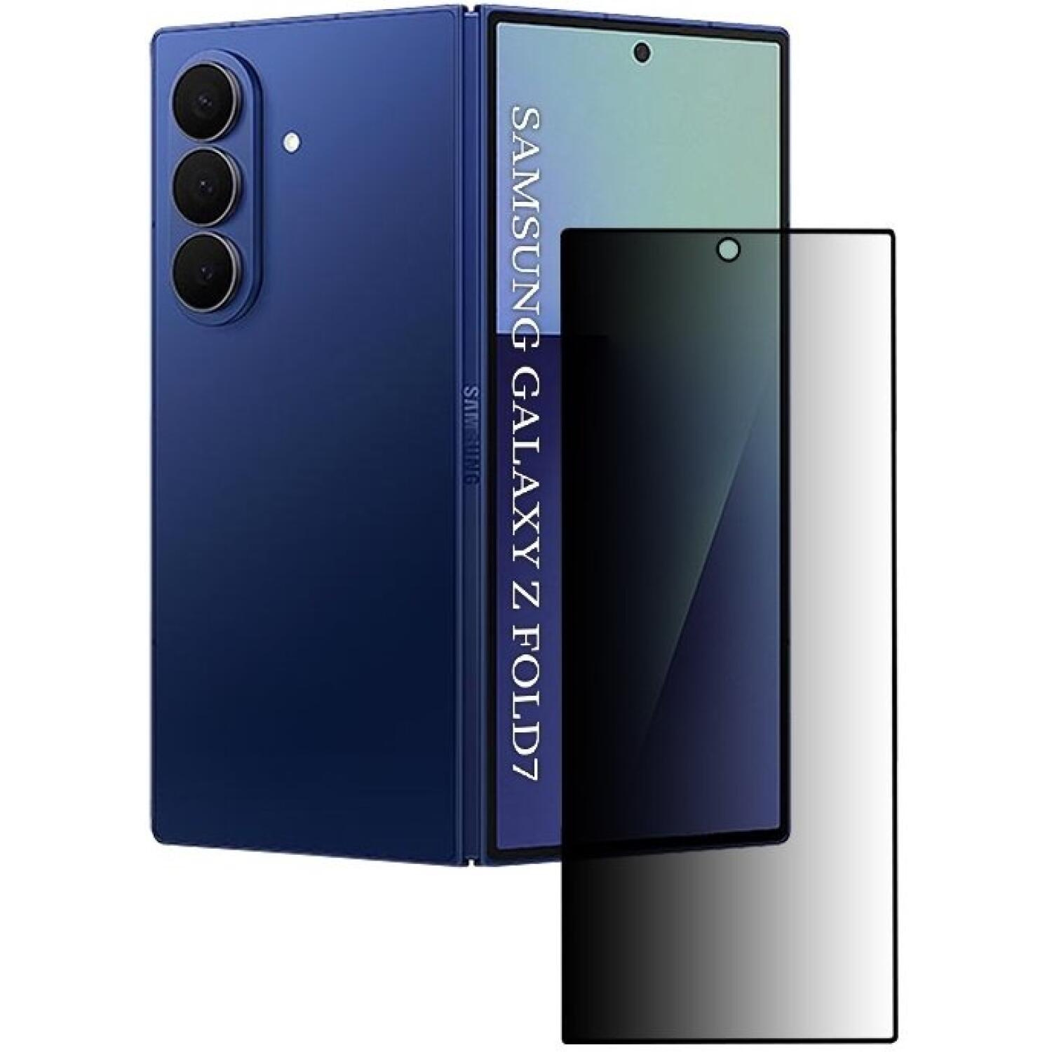 Tempered Glass Samsung Galaxy Z Fold7 Techsuit 111D Privacy Full Glue Full Face Αντιχαρακτικό Γυαλί Προστασίας Απορρήτου Εξωτερικής Οθόνης Black
