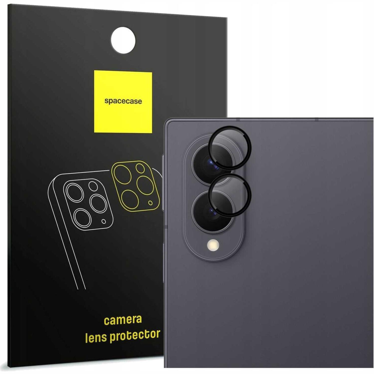Tempered Glass Samsung Galaxy Z Fold8 Spacecase Camera Ring Αντιχαρακτικό Γυαλί Προστασίας για Φακό Κάμερας με Πλαίσιο Αλουμινίου Black