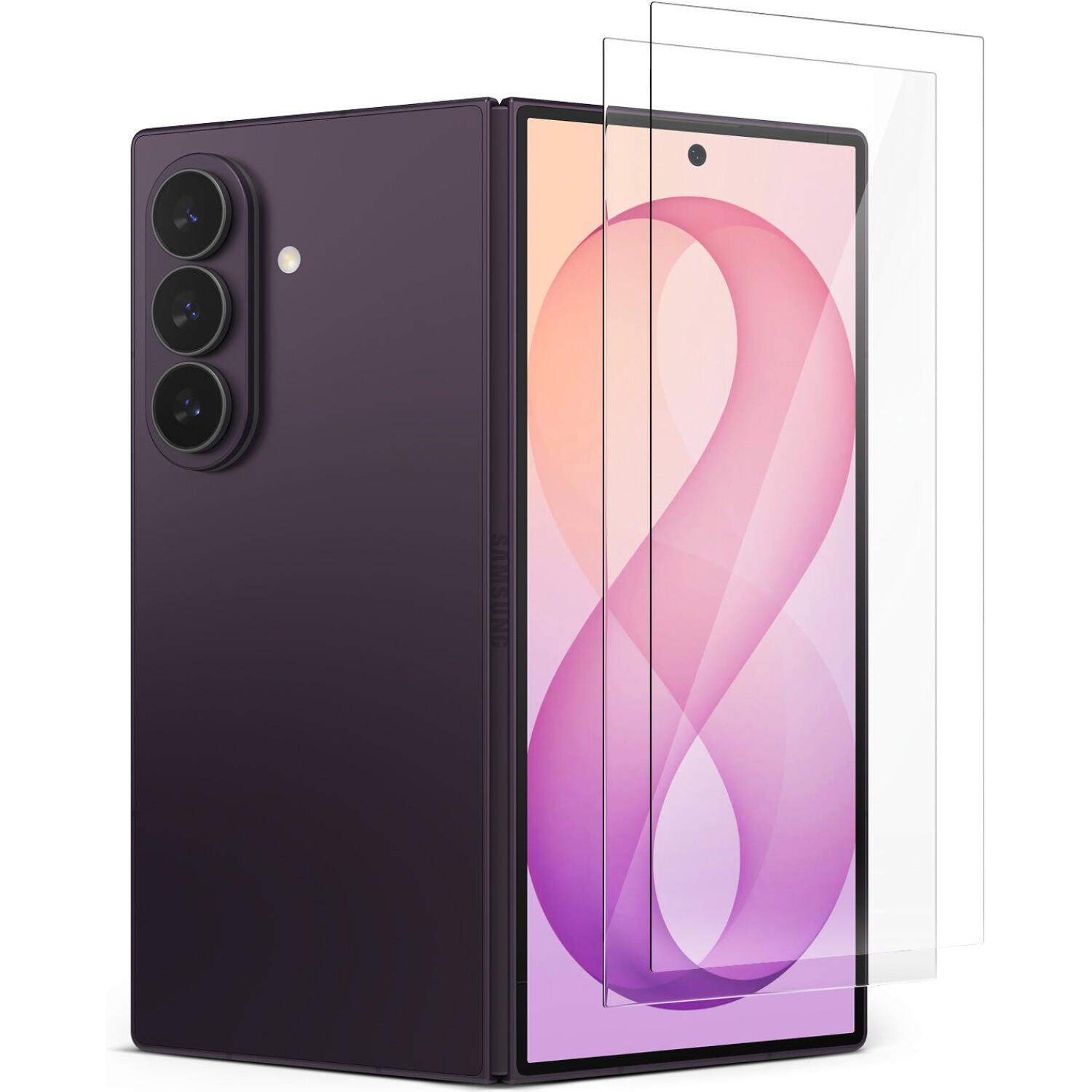Tempered Glass Samsung Galaxy Z Fold8 Ultra Ringke Easy Slide Αντιχαρακτικό Γυαλί Προστασίας Εξωτερικής Οθόνης 2 Τεμάχια Clear