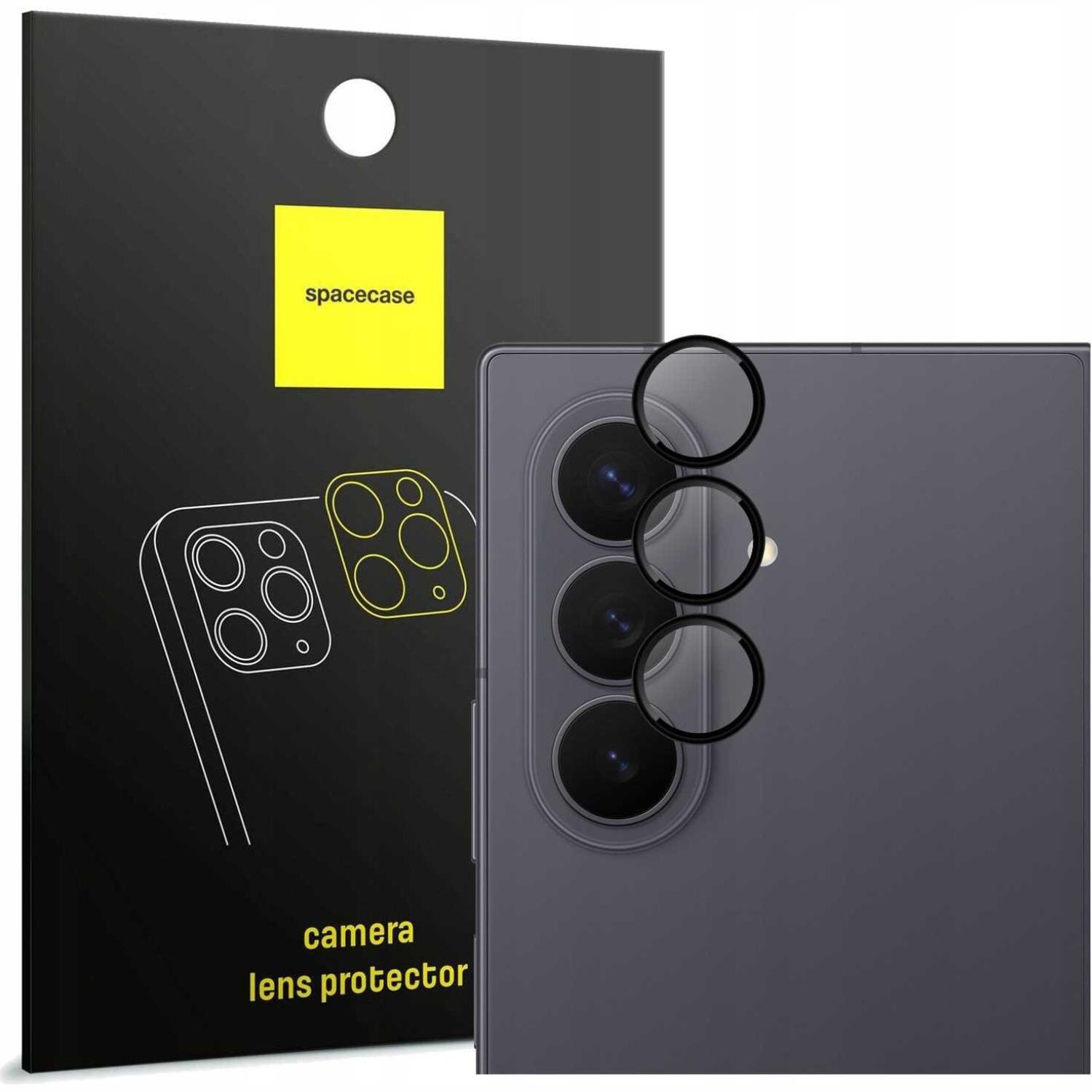 Tempered Glass Samsung Galaxy Z Fold8 Ultra Spacecase Camera Ring Αντιχαρακτικό Γυαλί Προστασίας για Φακό Κάμερας με Πλαίσιο Αλουμινίου Black