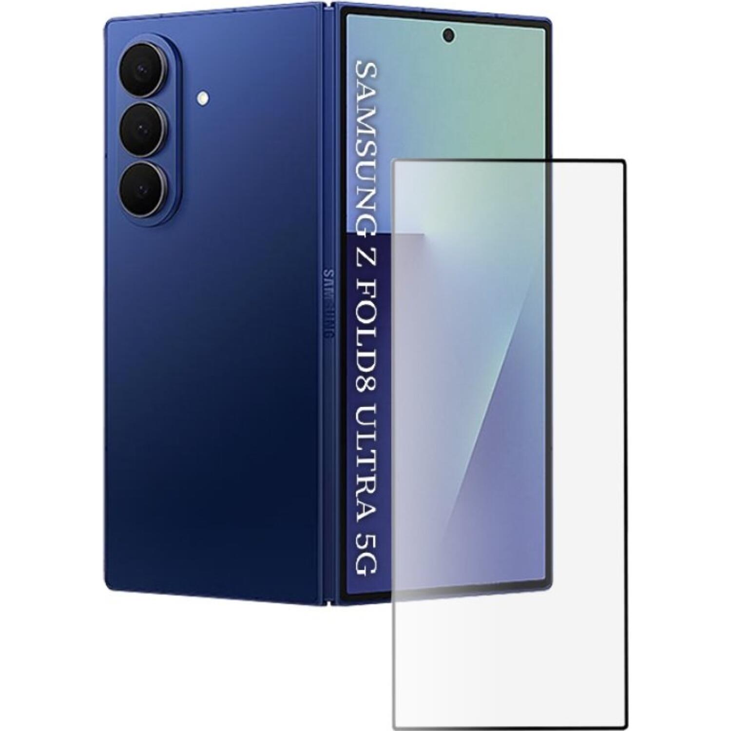 Tempered Glass Samsung Galaxy Z Fold8 Ultra Techsuit 111D Full Glue Full Face Αντιχαρακτικό Γυαλί Προστασίας Εξωτερικής Οθόνης - Black (5949419373310)