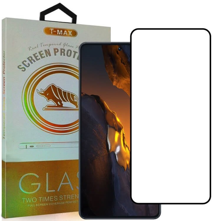 Tempered Glass Xiaomi 14T / 14T Pro T-Max Premium Full Glue Αντιχαρακτικό Γυαλί Προστασίας Οθόνης Black