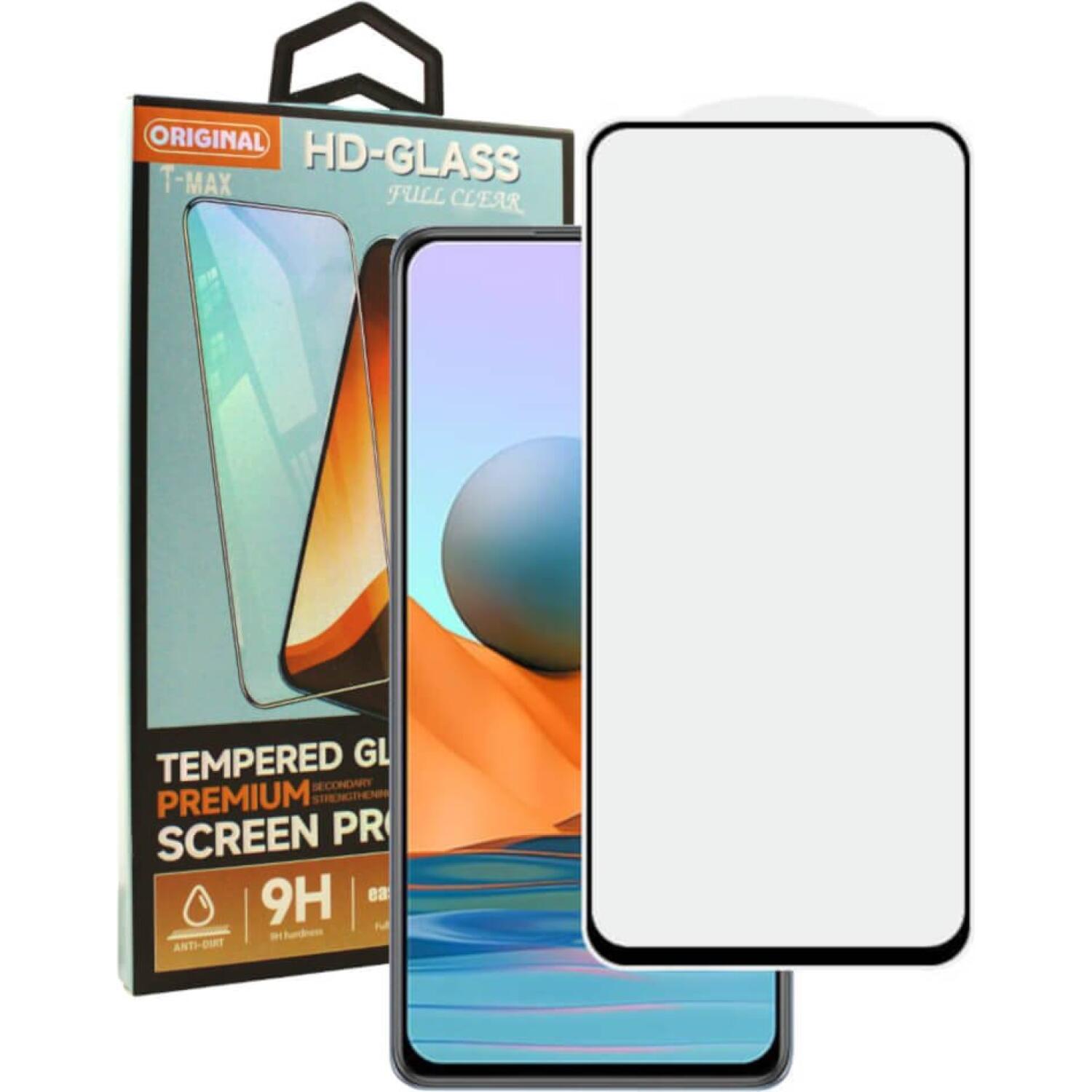 Tempered Glass Xiaomi Poco M7 4G T-Max Premium Full Glue Αντιχαρακτικό Γυαλί Προστασίας Οθόνης - Black (5206015085345)
