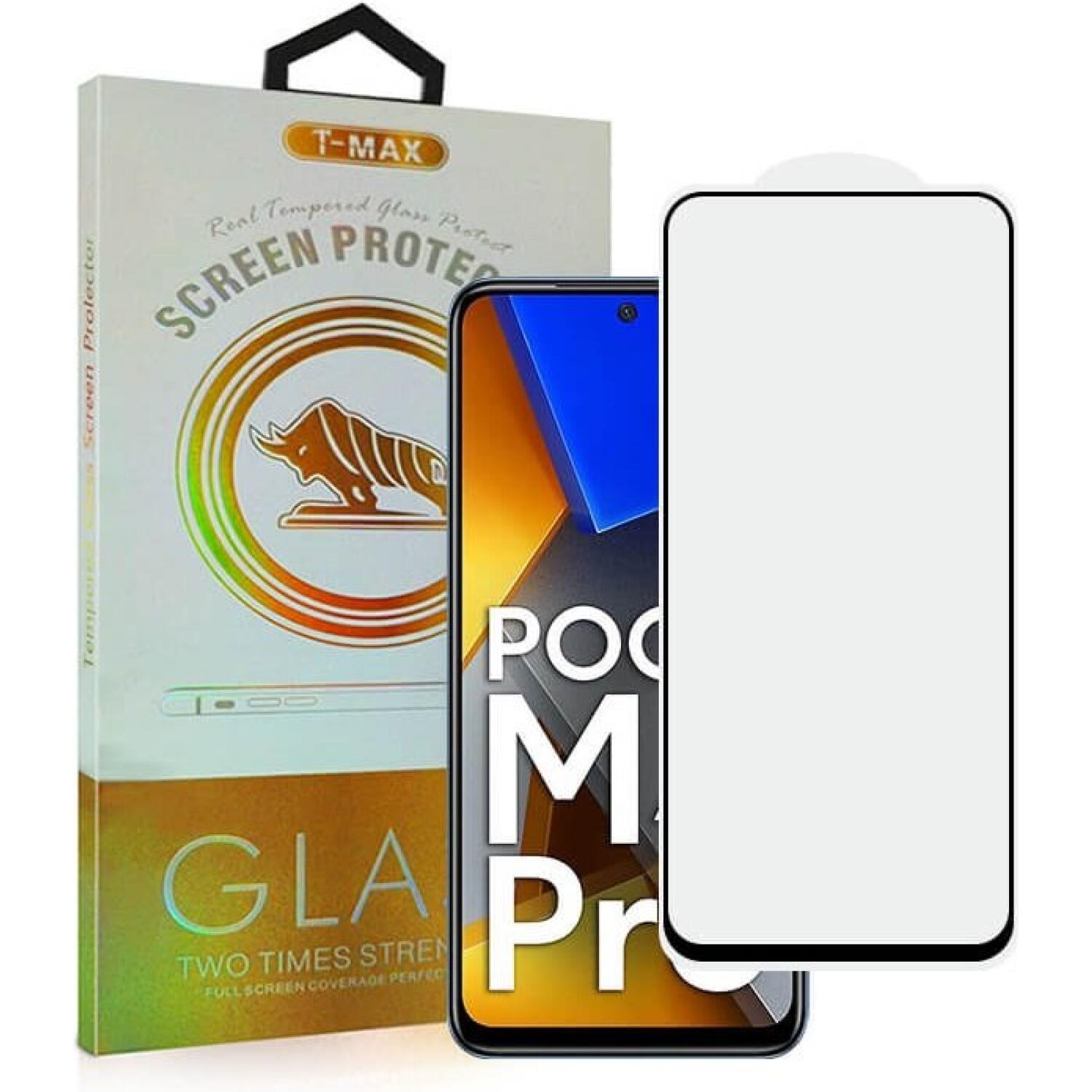 Tempered Glass Xiaomi Poco M7 Pro 5G T-Max Premium Full Glue Αντιχαρακτικό Γυαλί Προστασίας Οθόνης - Black (5206015083068)