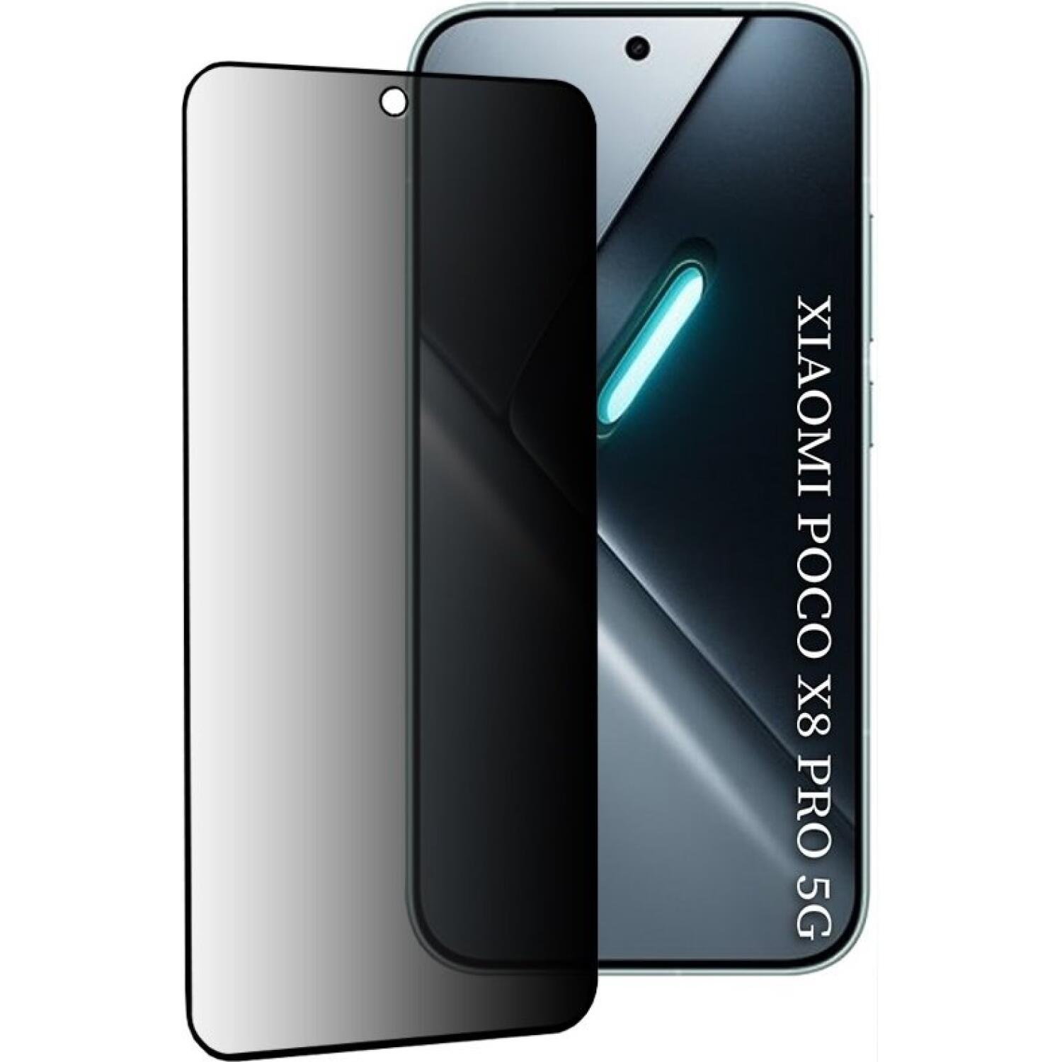 Tempered Glass Xiaomi Poco X8 Pro Techsuit 111D Privacy Full Glue Full Face Αντιχαρακτικό Γυαλί Προστασίας Απορρήτου Οθόνης Black