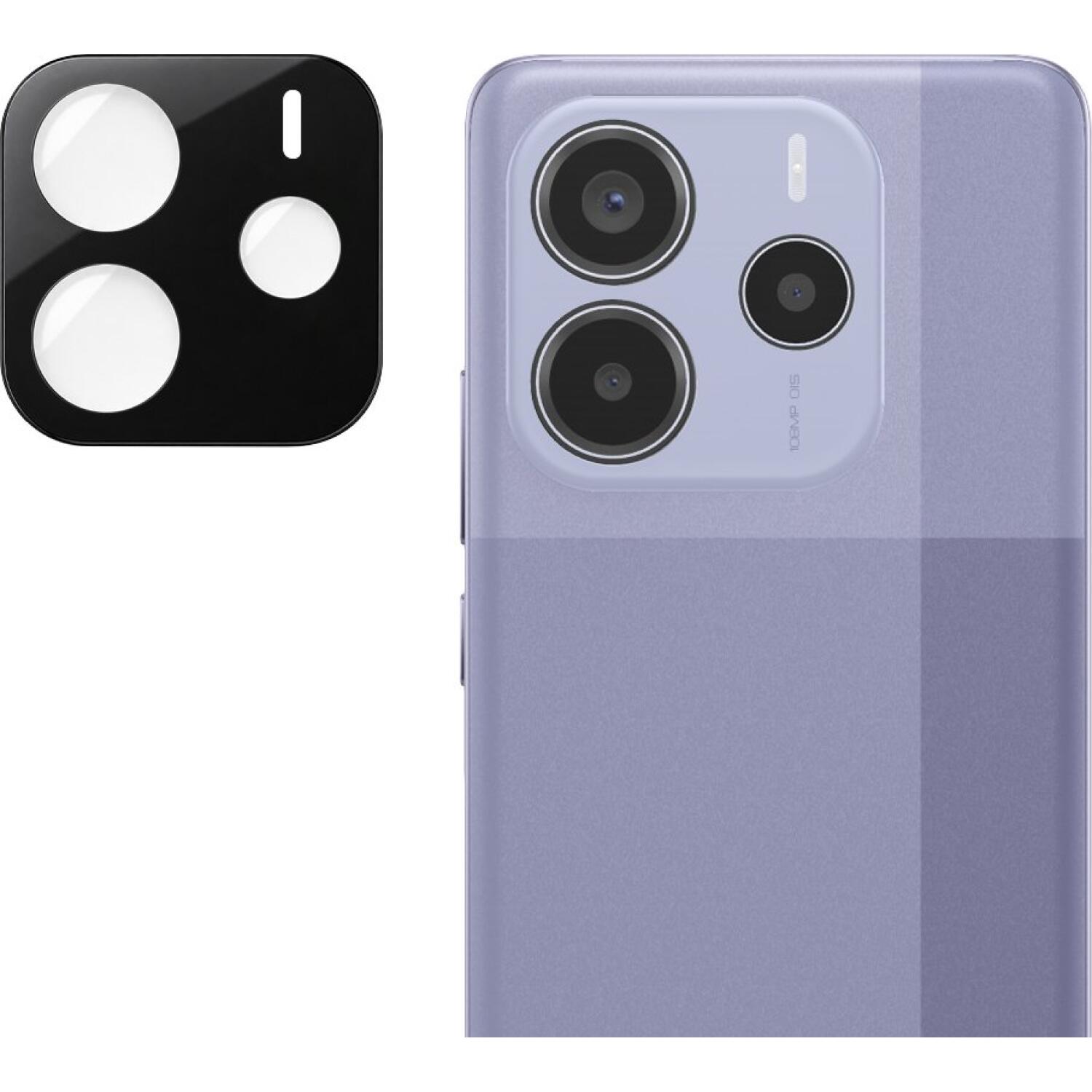 Tempered Glass Xiaomi Redmi Note 14 5G Techsuit Full Camera Αντιχαρακτικό Γυαλί Προστασίας για Φακό Κάμερας Black