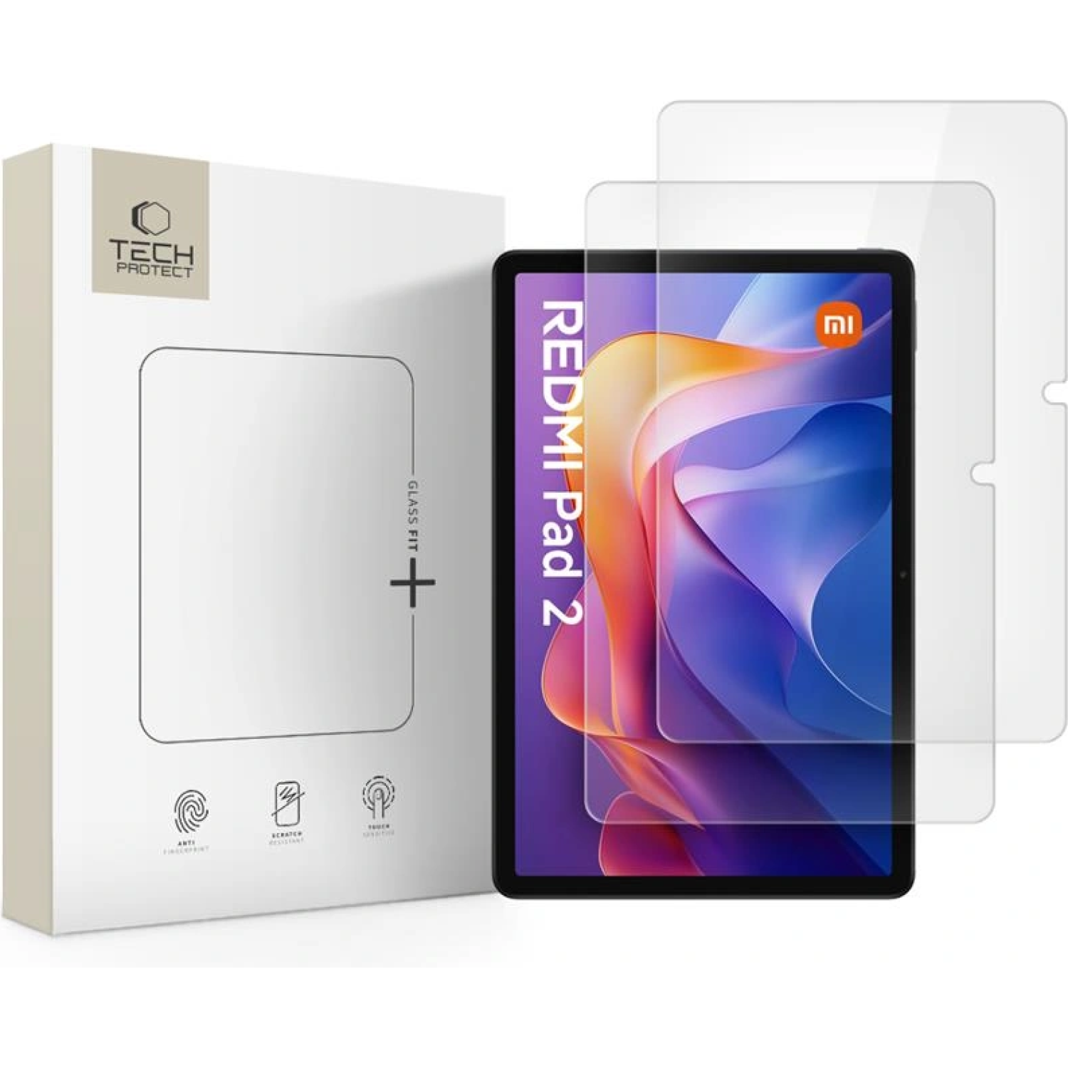 Tempered Glass Xiaomi Redmi Pad 2 / SE 11" Tech-Protect Glass Fit+ Αντιχαρακτικό Γυαλί Προστασίας Οθόνης 2 Τεμάχια Clear