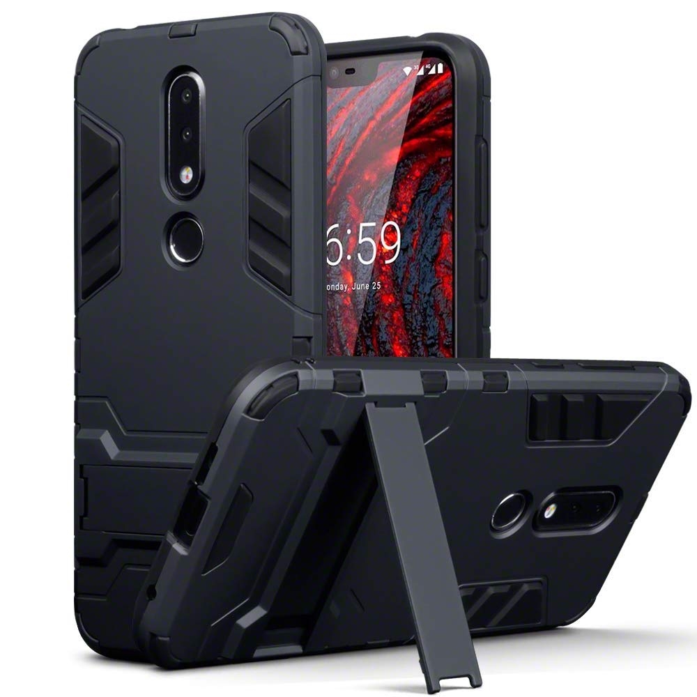 Terrapin Ανθεκτική Dual Layer Θήκη Nokia 6.1 Plus - Black