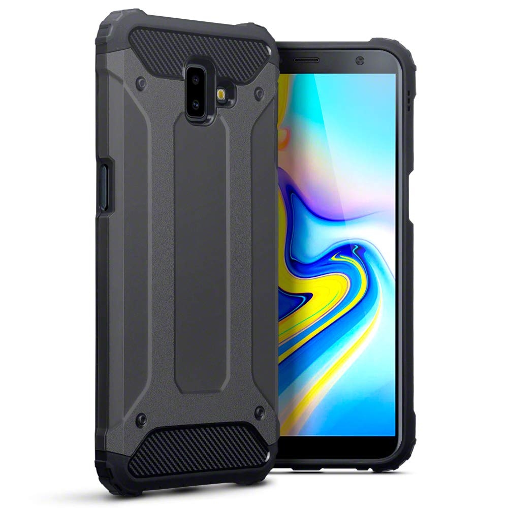 Terrapin Ανθεκτική Θήκη Double Layer Impact Samsung Galaxy J6 Plus 2018 - Grey