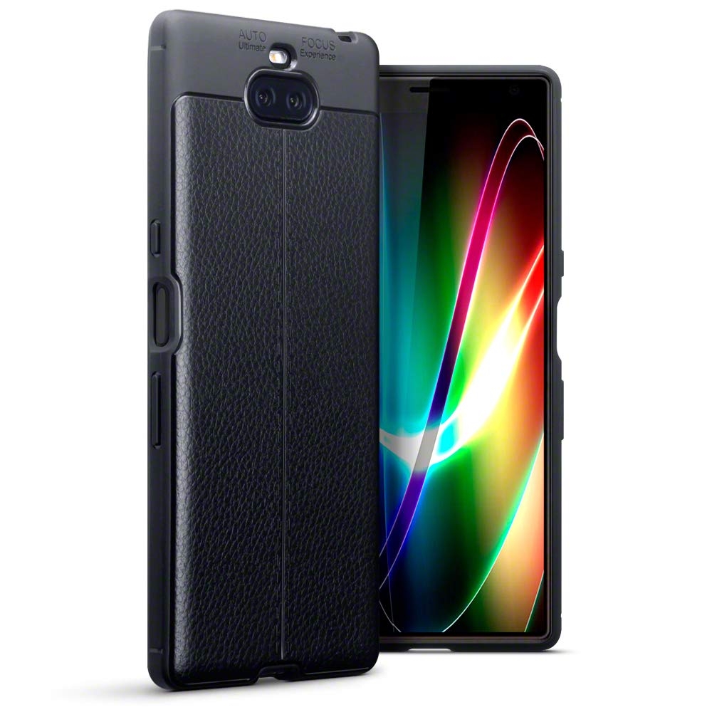 Terrapin Θήκη TPU Leather Design Sony Xperia 10 Plus - Black