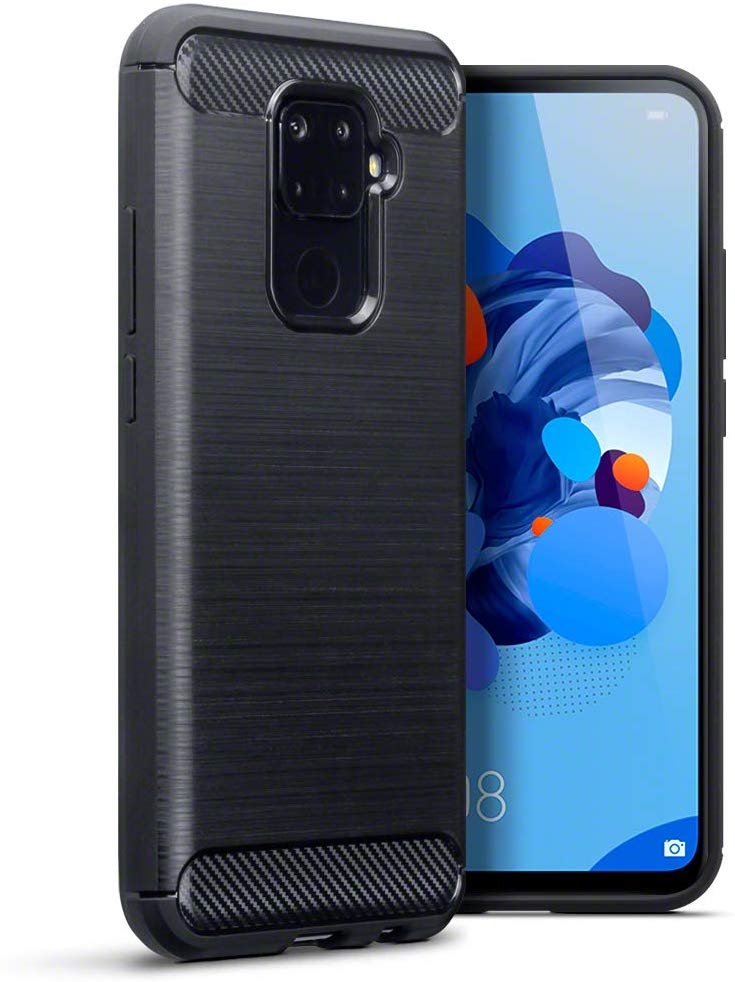 Terrapin Θήκη Σιλικόνης Carbon Fibre Huawei Mate 30 Lite - Black 