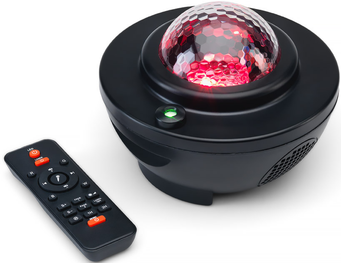 The Source Galaxy Projector Lamp - Αστρικό Πλανητάριο με LED & 4 Επίπεδα Φωτεινότητας / Ασύρματο Ηχείο & Διακοσμητικό Φωτιστικό LED