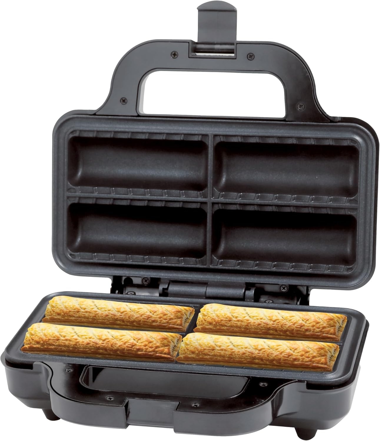 Συσκευή για Λουκανικοπιτάκια The Source Treat Factory Sausage Roll Maker Αντικολλητική Ψηστιέρα Black