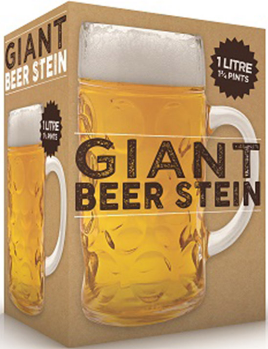 The Source Winning Giant Beer Stein - Γιγάντιο Γυάλινο Ποτήρι Μπύρας - 1L