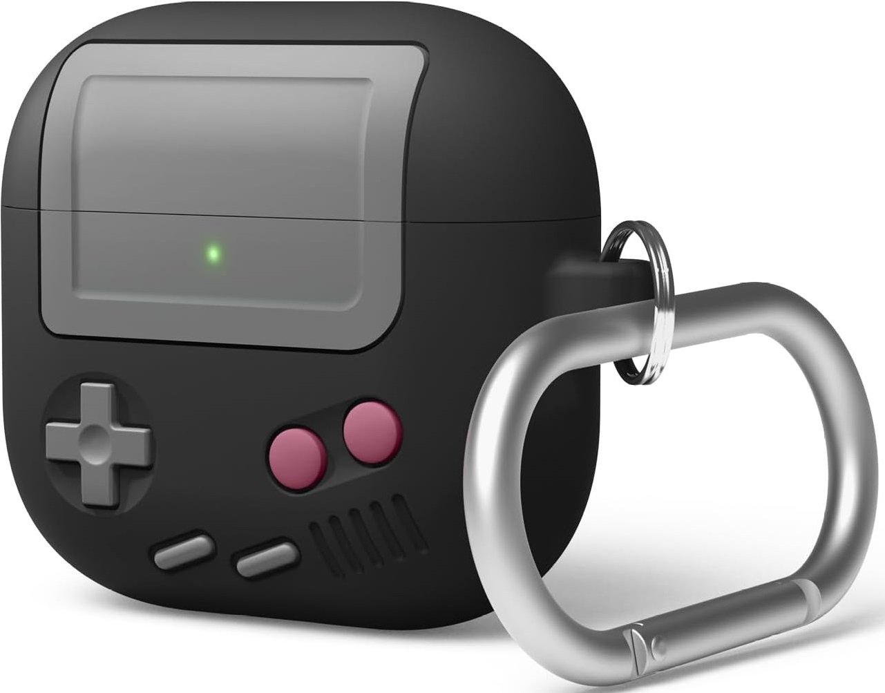 Θήκη AirPods 4th Gen Elago AW5 Hang Case Ρετρό Σιλικόνης Black