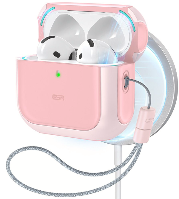 Θήκη AirPods 4th Gen ESR Orbit Hybrid HaloLock με MagSafe Pink