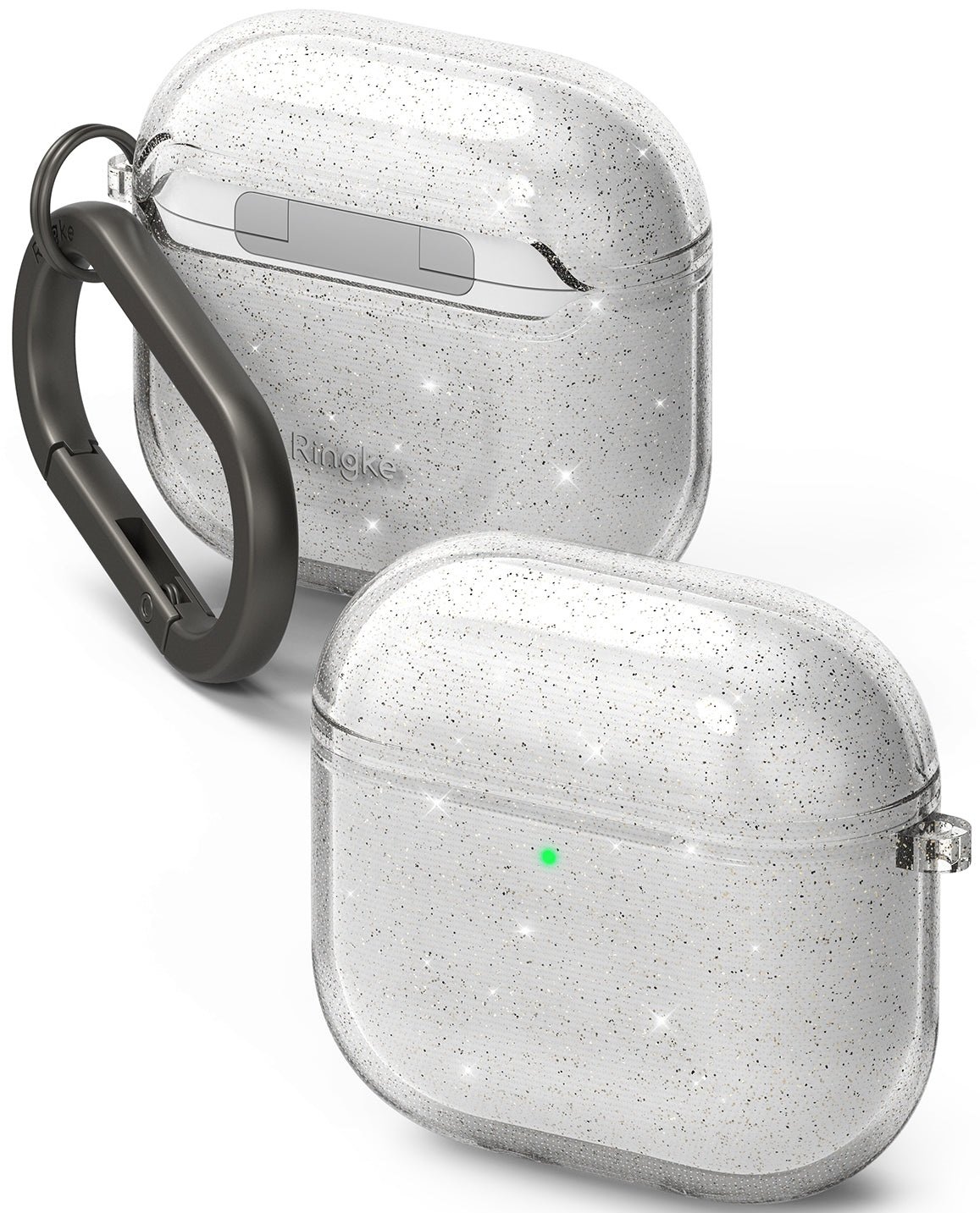 Θήκη AirPods 4th Gen Ringke Air Σιλικόνης Glitter Clear