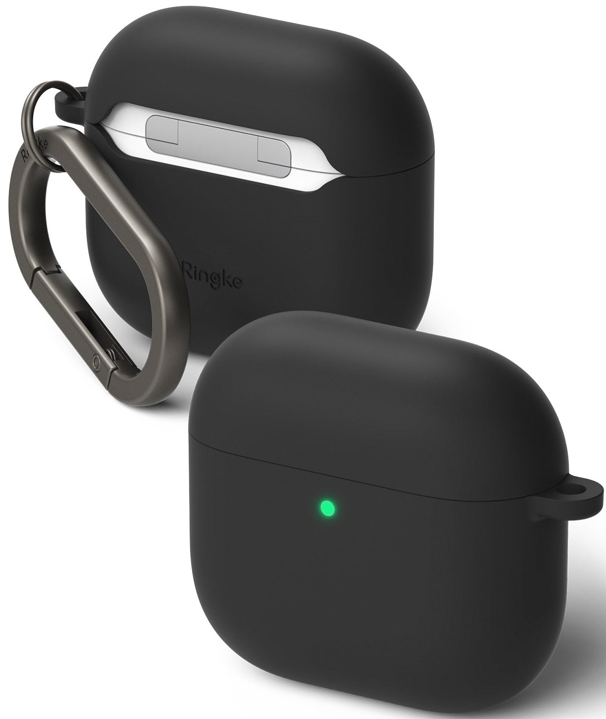 Θήκη AirPods 4th Gen Ringke Silicone Σκληρή Black