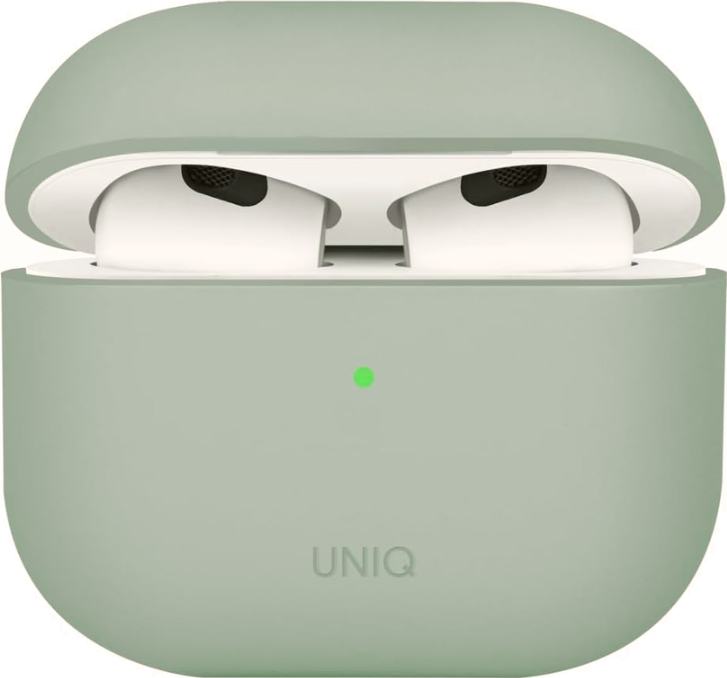 Θήκη AirPods 4th Gen Uniq Lino Σκληρή Iceplant Green