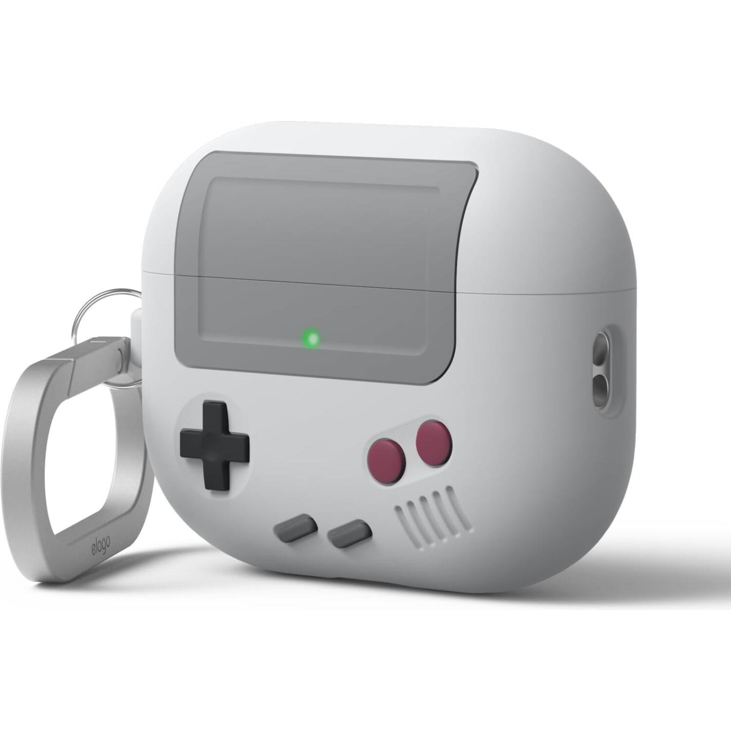 Θήκη AirPods Pro 3rd Gen Elago AW5 Hang Case Ρετρό Σιλικόνης Light Grey