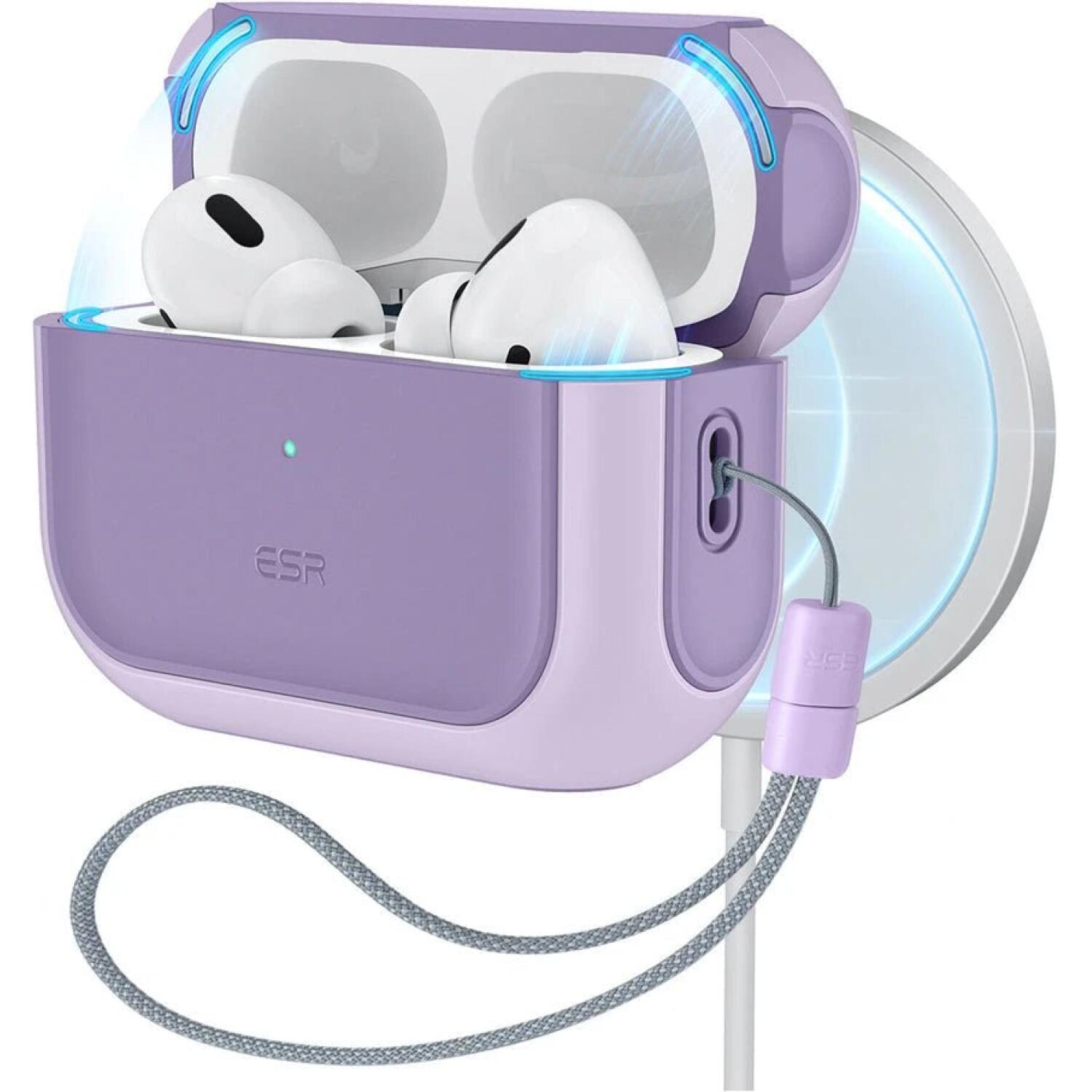Θήκη AirPods Pro 3rd Gen ESR Orbit Hybrid Magnetic με MagSafe Lavender