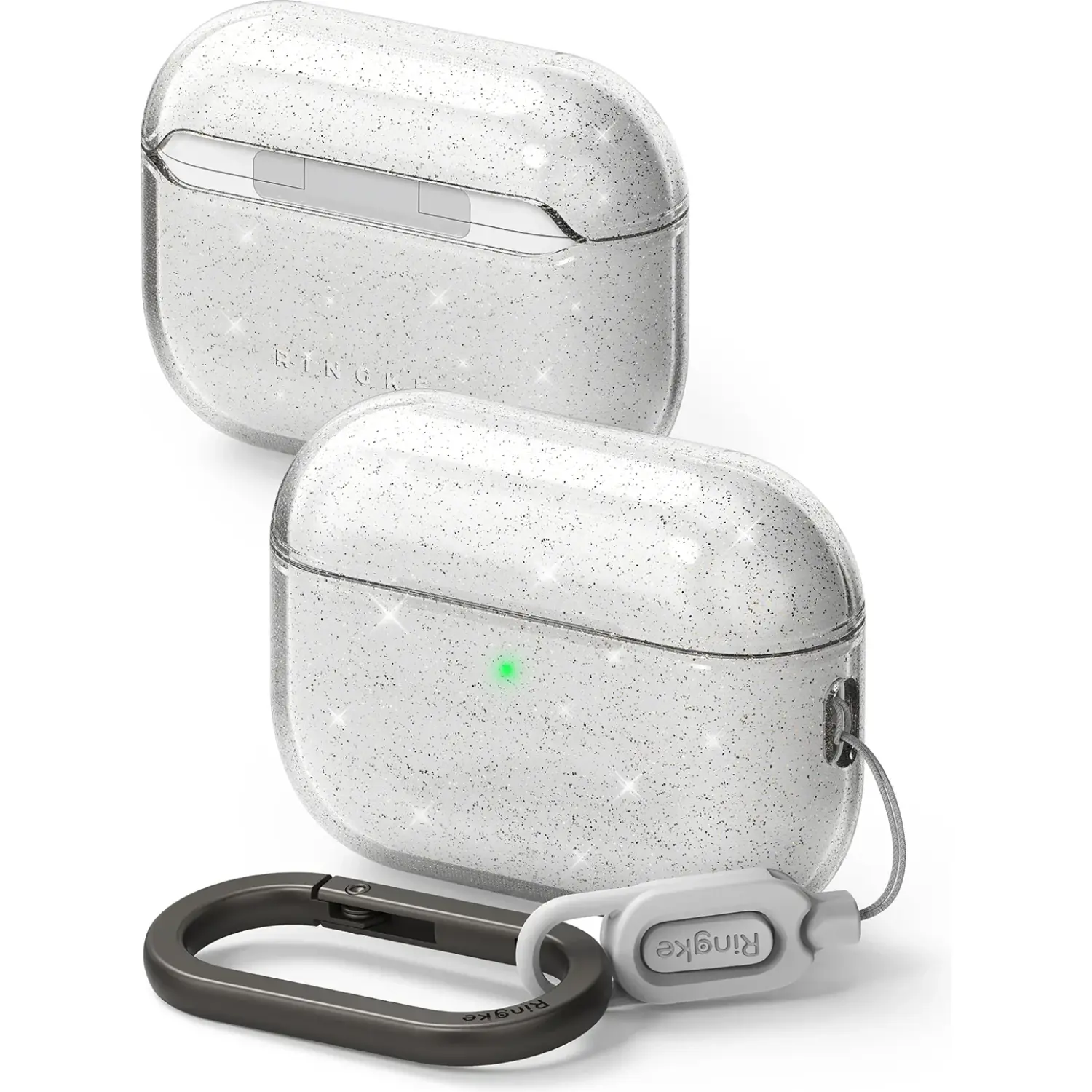 Θήκη AirPods Pro 3rd Gen Ringke Air Σιλικόνης Glitter Clear