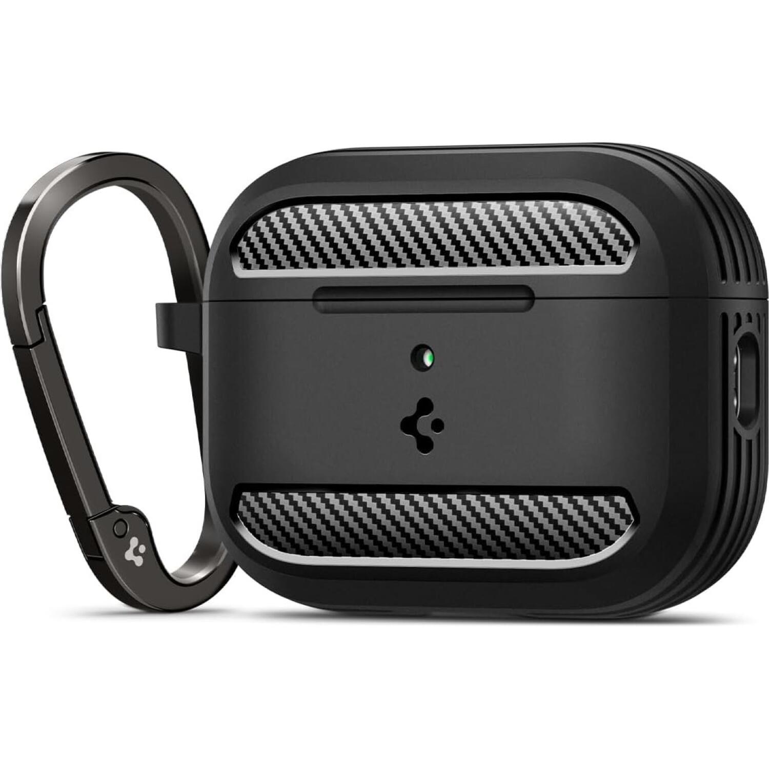 Θήκη AirPods Pro 3rd Gen Spigen Rugged Armor Ανθεκτική Σιλικόνης Matte Black