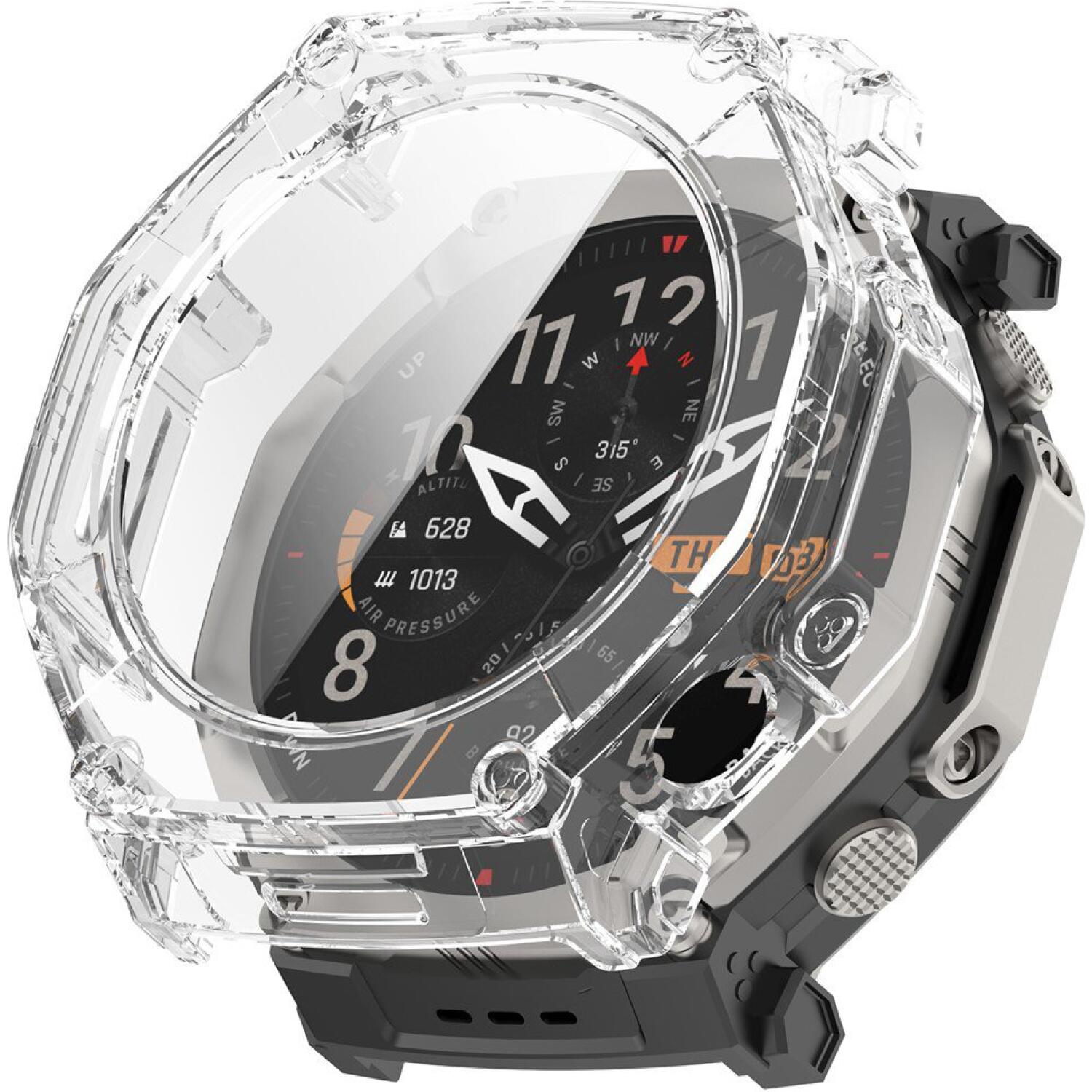 Θήκη Amazfit T-Rex Ultra 2 51mm Techsuit Defense360 Pro με Tempered Glass Clear