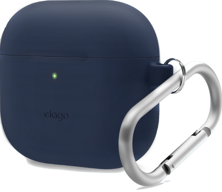 Θήκη Apple AirPods 4th Gen - Elago Silicone Hang Case Σιλικόνης - Jean Indigo