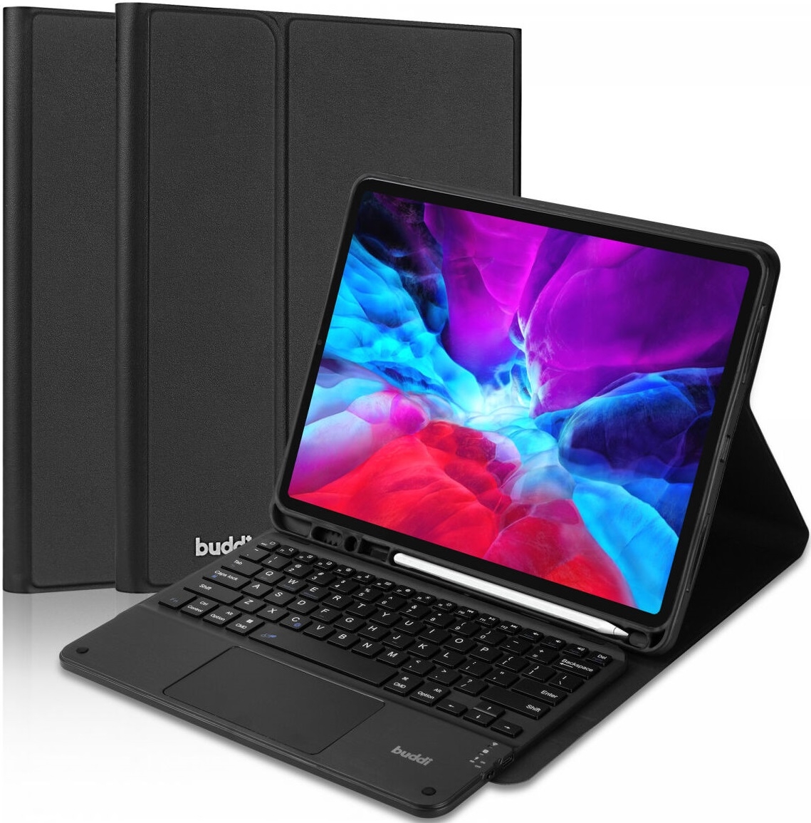 Θήκη Apple iPad Air 13" 2025 / 2024 - Buddi Zuna Keyboard Case με Υποδοχή για Apple Pencil και Πληκτρολόγιο Bluetooth - Black