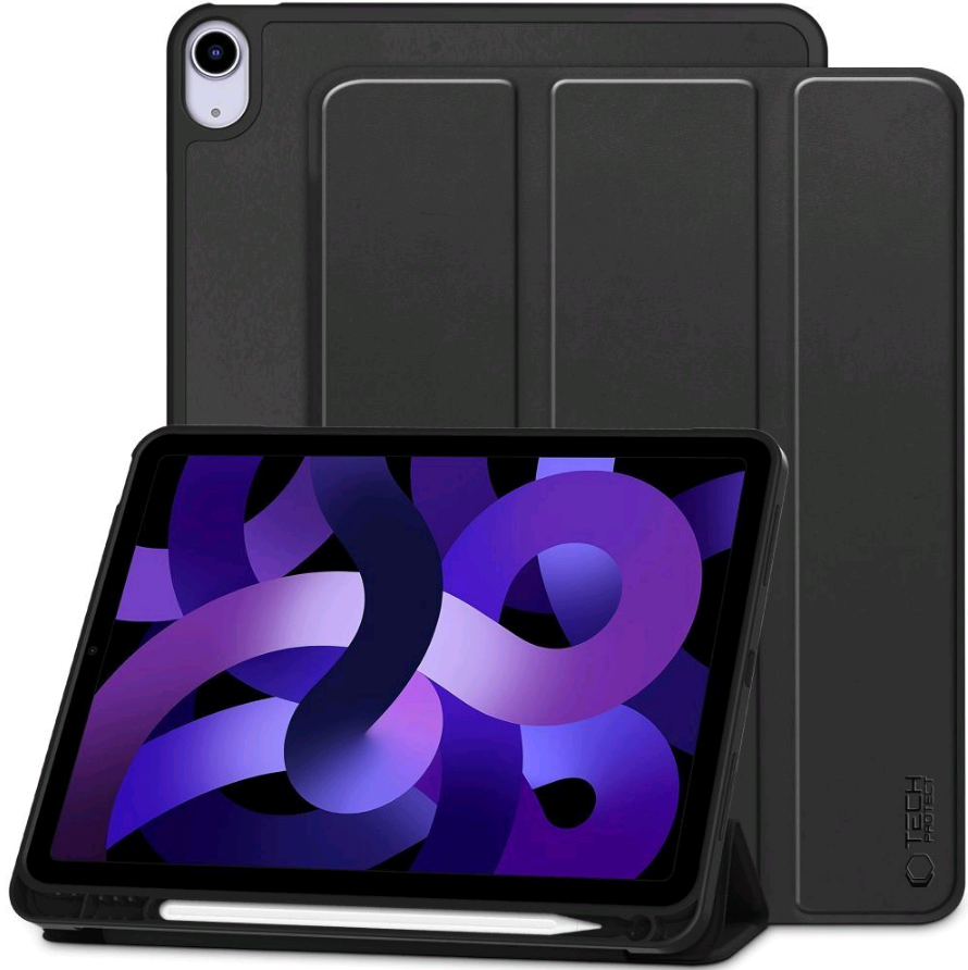 Θήκη Apple iPad Air 7 2025 11" / Air 6 2024 11" / Air 5 2022 10.9" / Air 4 2020 10.9" - Tech-Protect SC Pen Smartcase Flip με Υποδοχή για Apple Pencil - Black