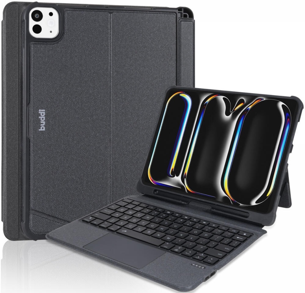 Θήκη Apple iPad Pro 11" 2025 / 2024 - Buddi Thorn Keyboard Case με Υποδοχή για Apple Pencil και Αποσπώμενο Μαγνητικό Πληκτρολόγιο Bluetooth Black