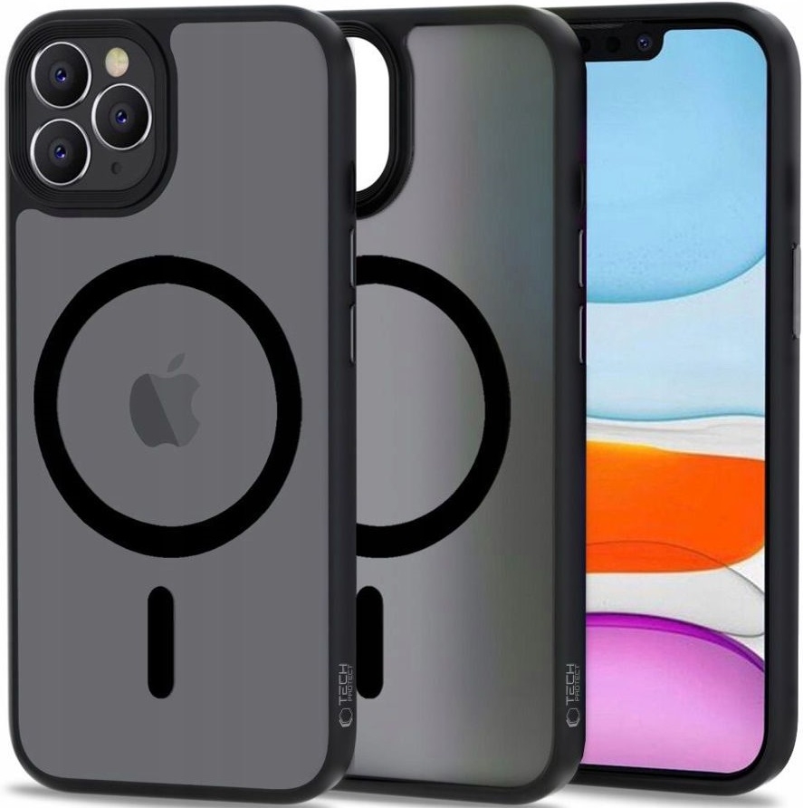 Θήκη Apple iPhone 11 Pro - Tech-Protect MagMat Σκληρή Ημιδιάφανη με MagSafe - Matte Black